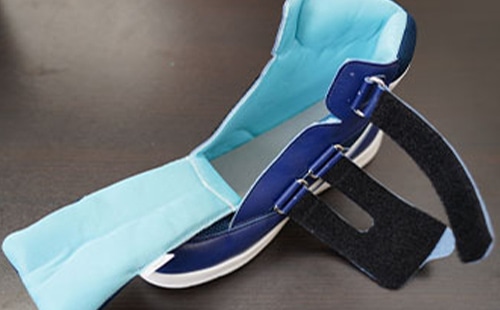 サスウォーク補正ハイカットシューズ｜タン部分の画像